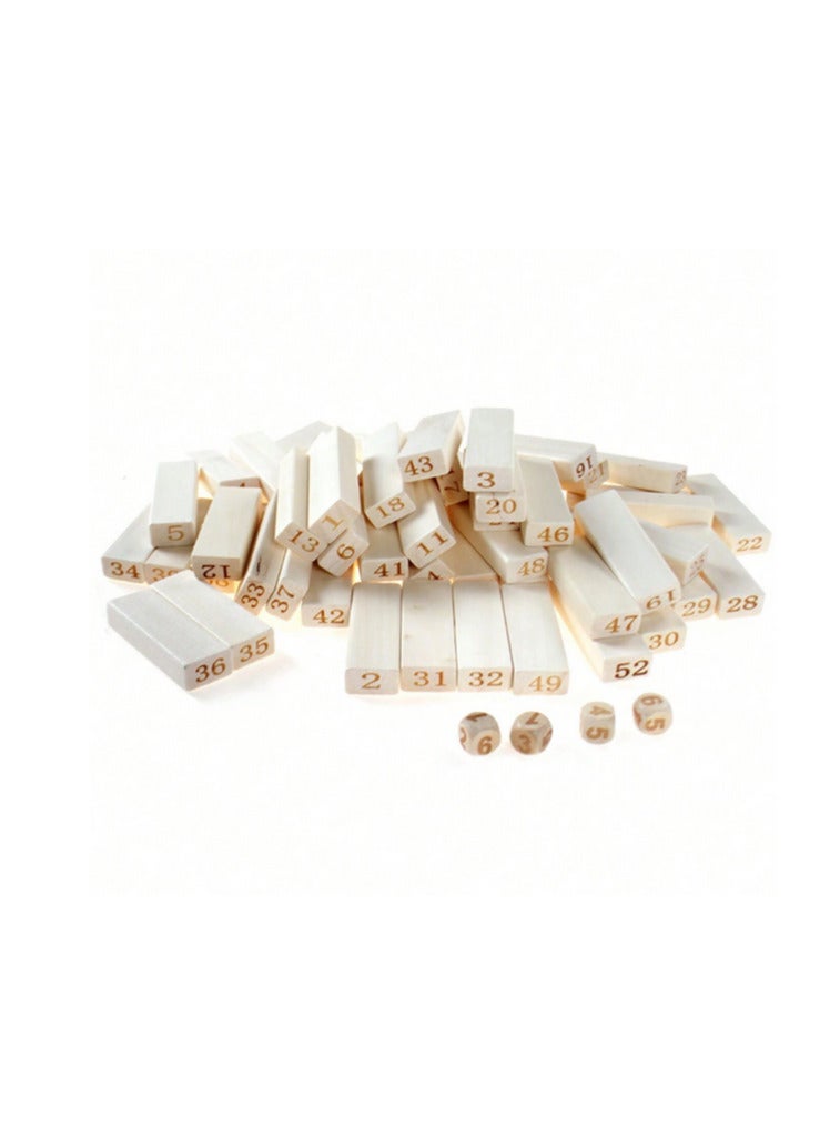 1 Piece Casual Wooden Puzzle Kids 54 Large Jenga Building Blocks Highly Creative Jenga Board Game - Image 2