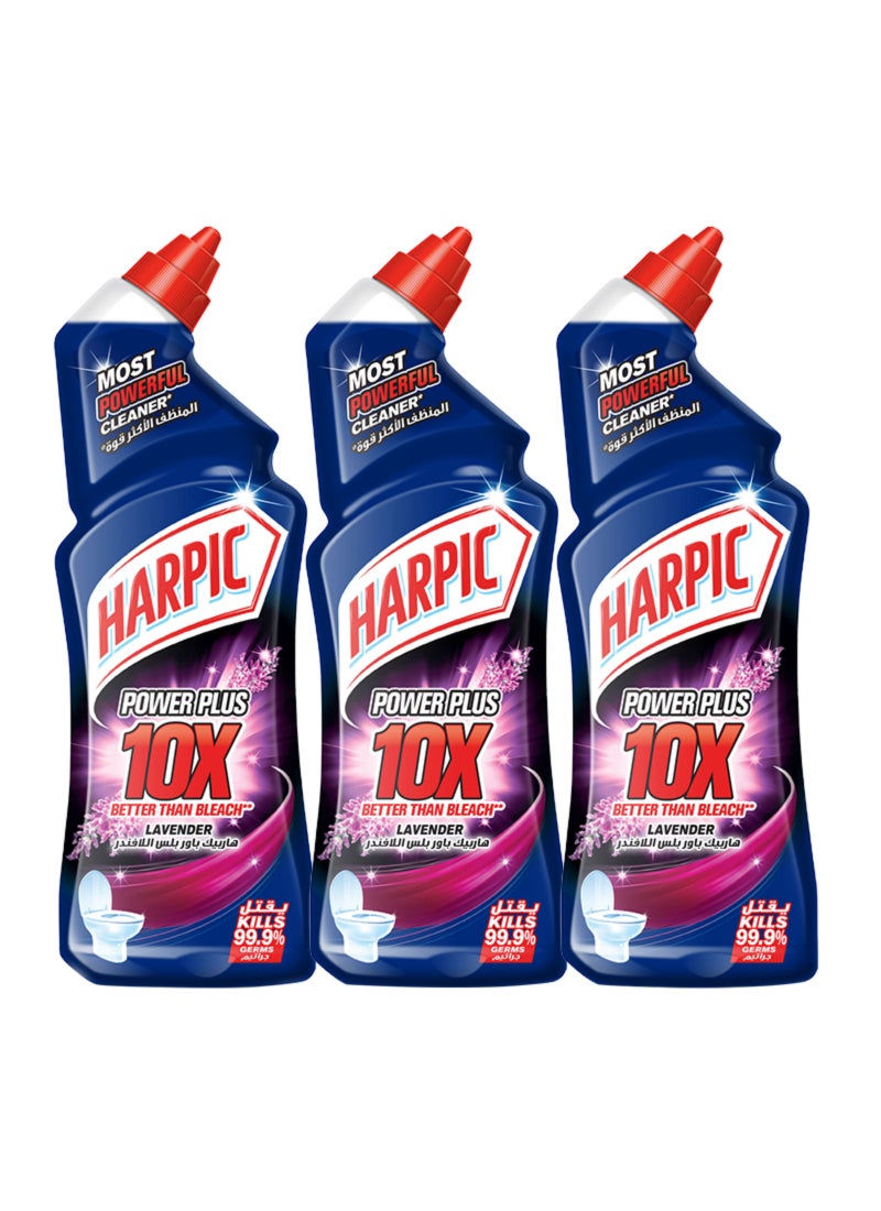 Harpic Lavender Toilet Cleaner 750ml x 3 - Image 1