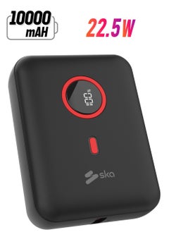 PC1010 Ultra Compact 10000mAh Power Bank | 22.5W Fast Charging | Dual USB-A & USB-C PD | Digital LED Display | Travel-Friendly & Safe