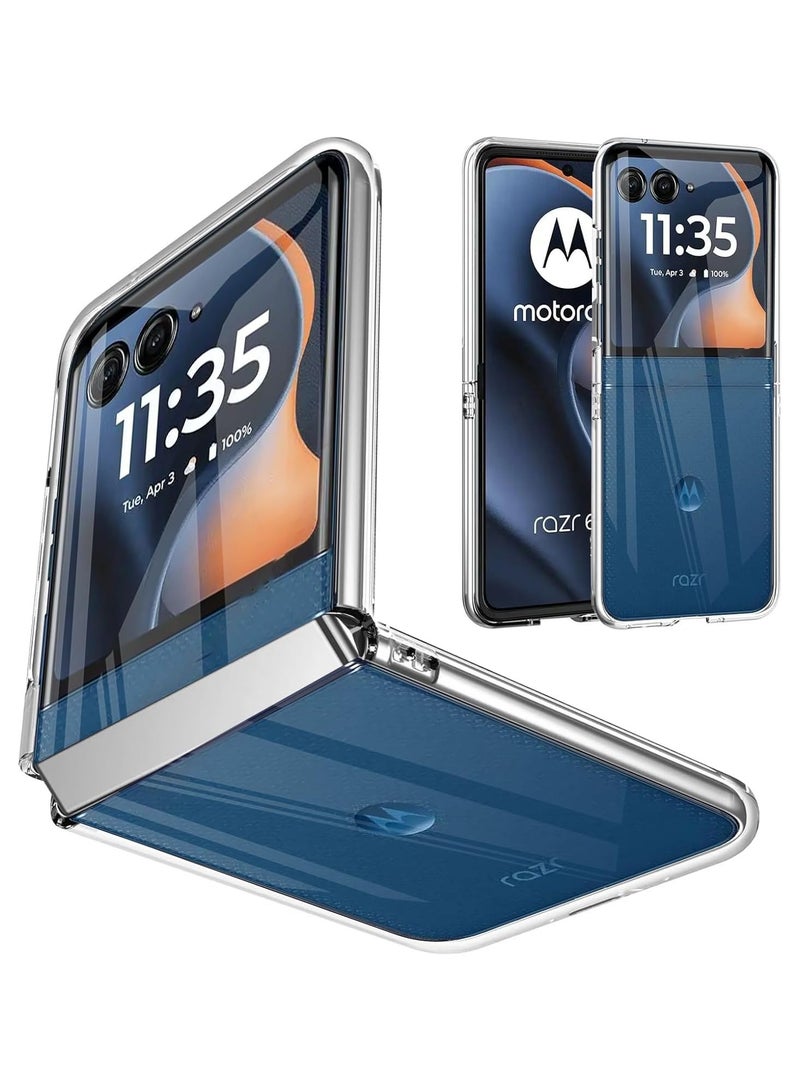 general Transparent Case for Motorola Moto Razr 60 2025, Shock Absorbing and Scratch Resistant Ultra Thin Rigid PC Protective Case for Moto Razr 60 - Image 1