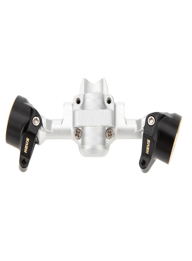 MEUS Racing SCX30 Axle Housing with Diff Covers and Steering Knuckles for 1/30 Axial SCX30 RC Crawler Upgrades (Silver) - Image 5