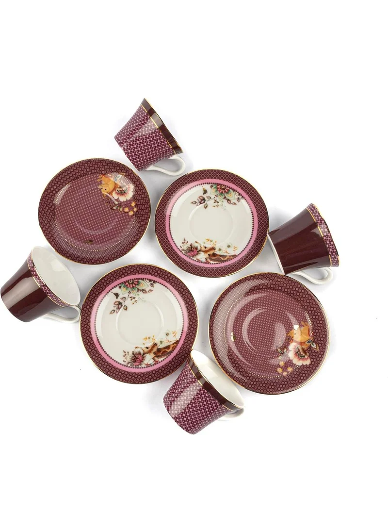 Mikasa Moor Magenta Set of 4 Coffee Cups