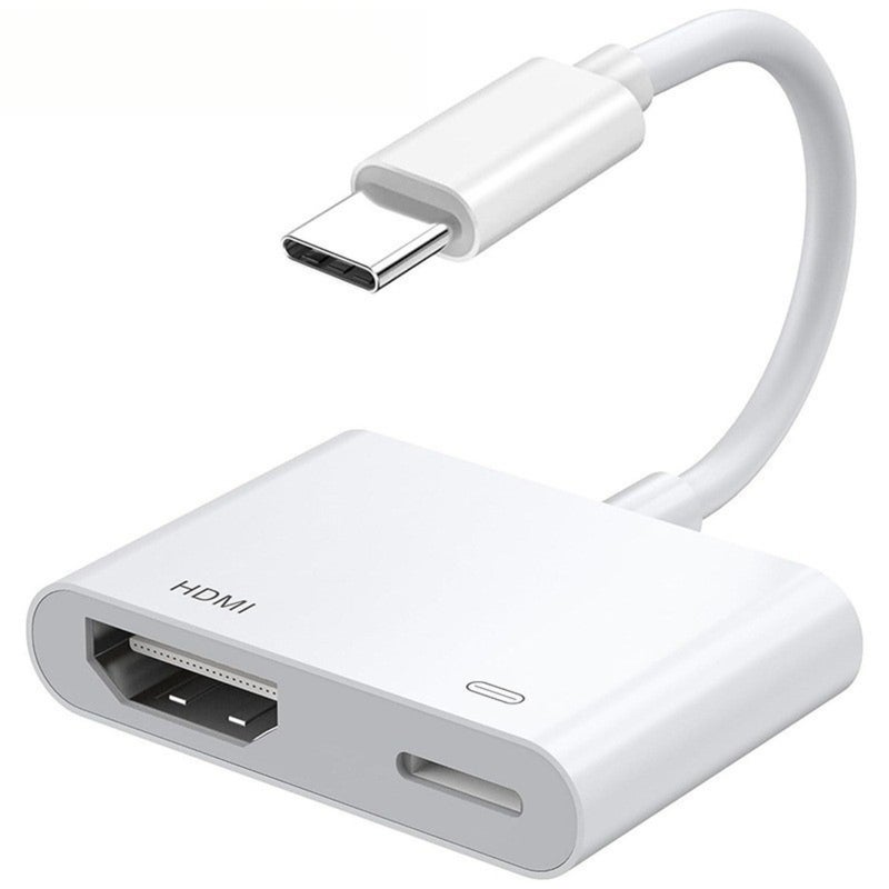 USB C To HDMI Adapter 4K 30Hz Plug And Play Portable Aluminum Sync Cable - Seamless Connection TV Adapter For iPhone 16 15 Series Home Multimedia Streaming - Image 1