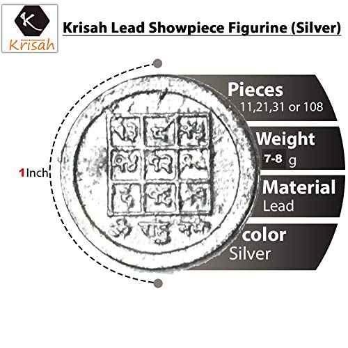 Krisah Lead Ranga Remedy Coin Figurines - Grey, 31 pieces - Image 3