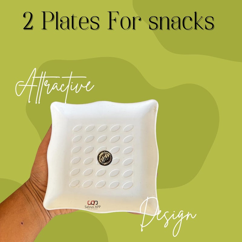 Salvus APP SOLUTIONS Kettle Set with 6 Cups and 2 Snack Plates: Elegant Tea Serving Ensemble (White),Diwali Gifts - Image 4