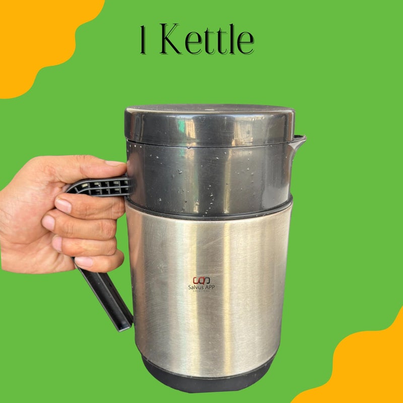 Salvus APP SOLUTIONS Kettle Set with 6 Cups and 2 Snack Plates: Elegant Tea Serving Ensemble (White),Diwali Gifts - Image 5