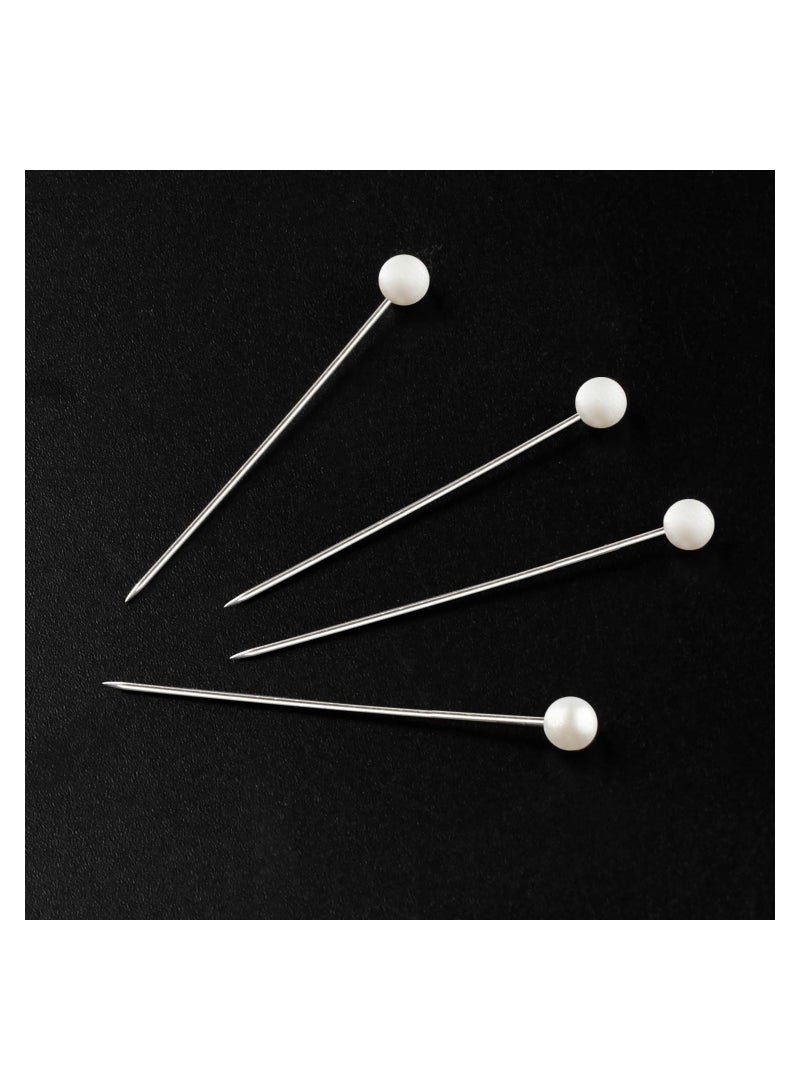 SYOSI 1000PCS Pearlized Ball Head Pins, Push Pins Map Pins Sewing Pins DIY Sewing Crafts Pearlized Pins Crafting Straight Pins with Decorative Heads Decorative Ball Head Pins for DIY Sewing Crafts - Image 3