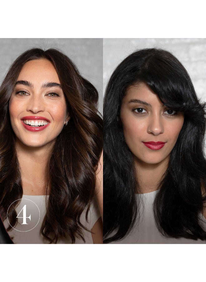 Revlon - ريفلون وان ستيب مجفف شعر متعدد التصفيف - 3 في 1 تجفيف وتجعيد وتكثيف الشعر مع 3 ملحقات - رأس قابل للفصل، مكواة تجعيد، مجفف شعر، مصفف شعر، 4 إعدادات - مكواة تجعيد الشعر 360 درجة - RVDR5333 أسود - Image 1