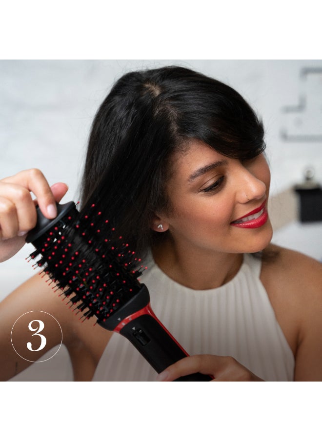 Revlon - ريفلون وان ستيب مجفف شعر متعدد التصفيف - 3 في 1 تجفيف وتجعيد وتكثيف الشعر مع 3 ملحقات - رأس قابل للفصل، مكواة تجعيد، مجفف شعر، مصفف شعر، 4 إعدادات - مكواة تجعيد الشعر 360 درجة - RVDR5333 أسود - Image 1
