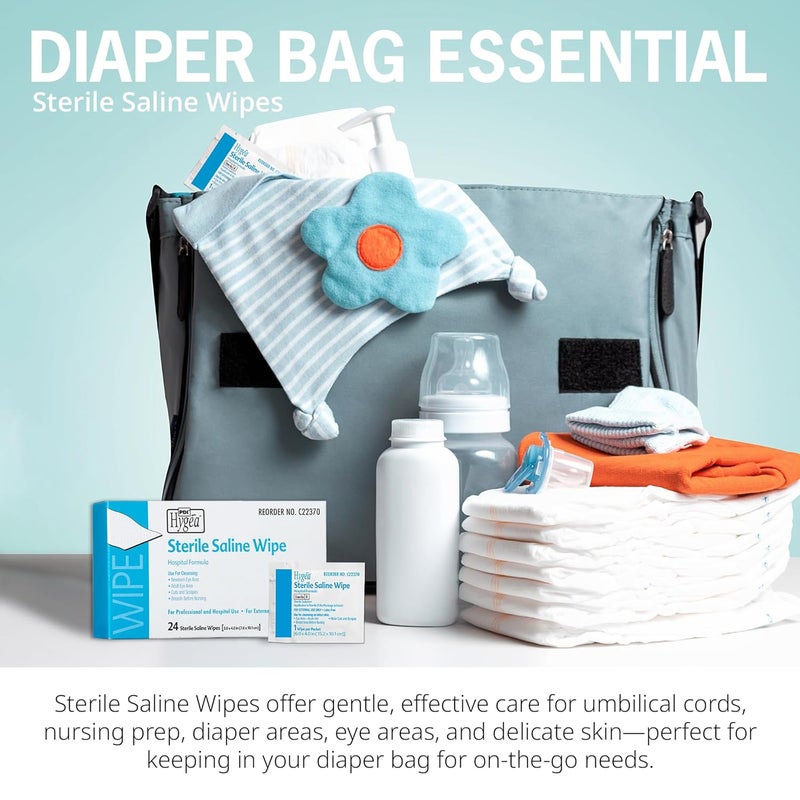 PDI Hygea C22370 Sterile Saline Wipe, 6" x 4", 24/bx - Image 2