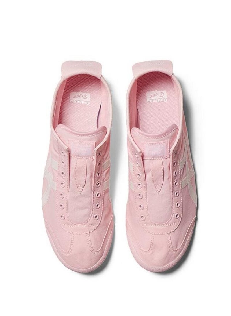 أونيتسوكا تايجر أحذية رياضية رجالية ونسائية MEXICO 66 Slip-On قماش كاجوال كانفاس للرجال والنساء أحذية رياضية رياضية كاجوال/ملونة باللون الوردي - Image 3