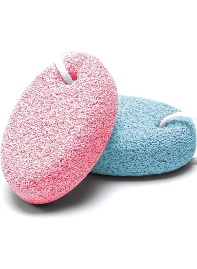 حجر خفاف لإزالة الجلد الميت والخشن – أداة تقشير القدم والعناية بالكعبين واليدين والجسم – حجر طبيعي لإزالة الكالو والجلد الجاف – قابل لإعادة الاستخدام (قطعة واحدة – ألوان متعددة) - Image 1