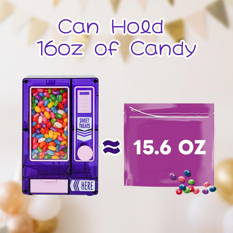 YOBRO Candy Dispenser, Cute Vending Machine for Desktop, Manual Candy Machine, Dispense Mini Candies, Birthday&Christmas Gift for Girls, Gift for Friends Girlfriends (Violet) - Image 5