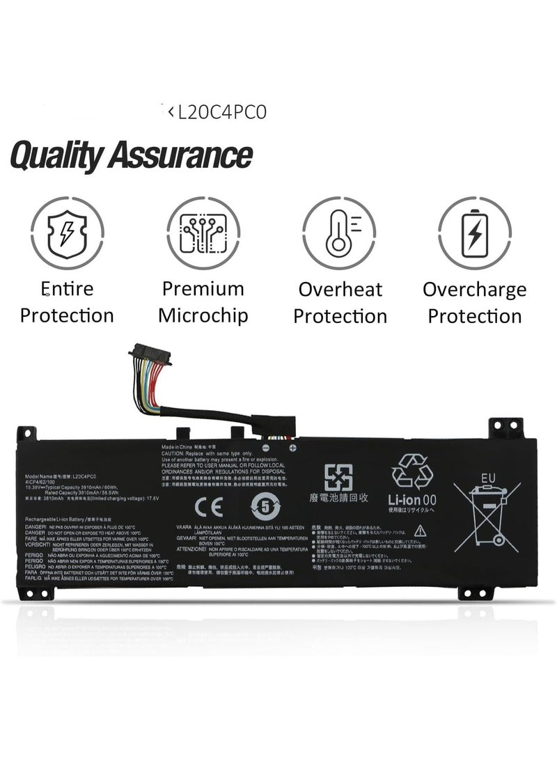 Terabyte بطارية متوافقة L20C4PC0 L20M4PC0 L20D4PC0 لجهاز Lenovo 3-15ACH6 82K2 Legion 5-15ACH6 5-15ACH6A 5-15ACH6H 5-15ITH6 5-15ITH6H 5-15IAH7 5-15IAH7H 82JW 82NW 82JU 82JK 82JH 82RC 82RB - Image 5