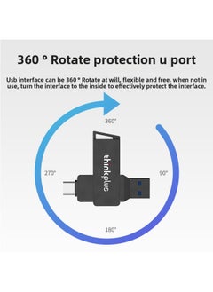 Generic (YS) For Lenovo USB Dual Head U Disk MU251 Genuine Goods U Disk Large Capacity Mobile Phone Computer U Disk-Color:MU223-Capacity:64GB  - Image 2