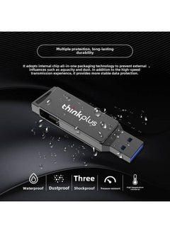 Generic (YS) For Lenovo USB Dual Head U Disk MU251 Genuine Goods U Disk Large Capacity Mobile Phone Computer U Disk-Color:MU223-Capacity:64GB  - Image 4