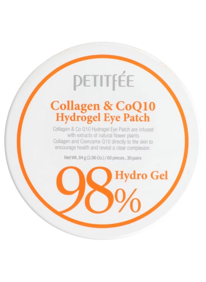 Petitfee Collagen & CoQ10 Hydrogel Eye Patch, 60 Patches, 2.96 oz (84 g)
