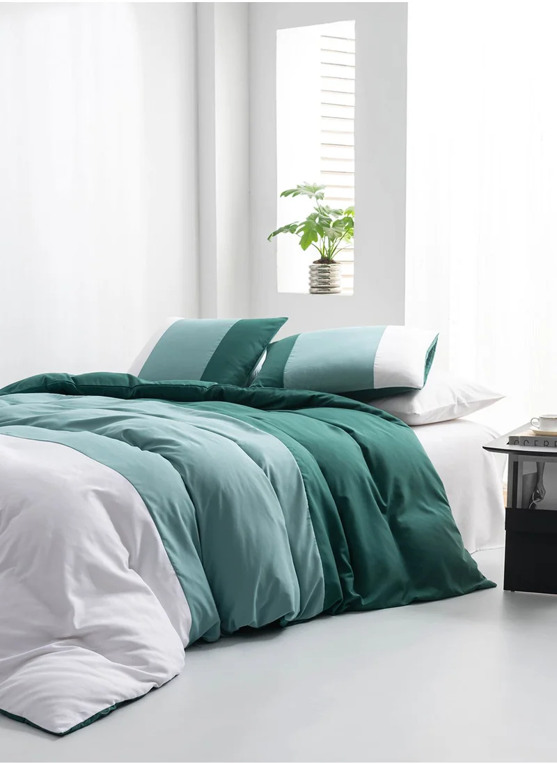 Pink Cactus Green block bedding set