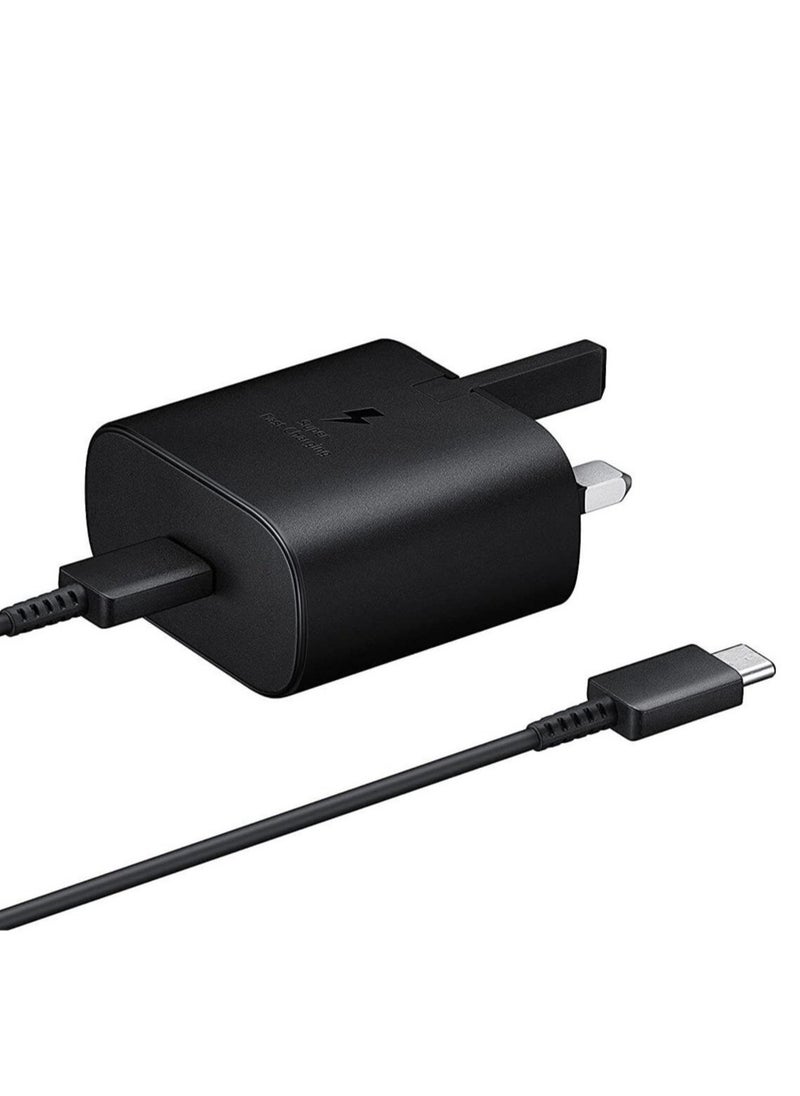 محول سفر متوافق من سامسونج بقوة 45 واط USB نوع C مع كابل، EP-TA845XBEGGB، أسود - Image 2