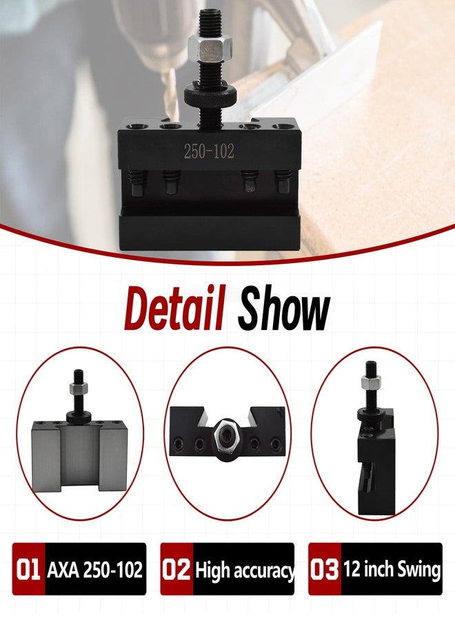 findmall 2 قطعة 2# حامل أداة التغيير السريع 250-102 حامل أداة AXA مناسب للمخرطة - Image 5