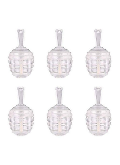 6 Pieces Empty Lip Gloss Tubes Reusable Lip Gloss Containers Honey Pots Shaped Lips Gloss Tube 9 Ml Empty Refillable Lips Gloss Bottles Diy Cosmetics Lipstick Containers Transparent