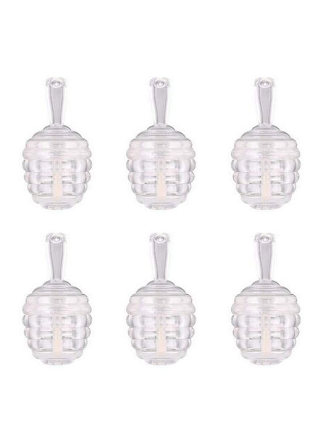 6 Pieces Empty Lip Gloss Tubes Reusable Lip Gloss Containers Honey Pots Shaped Lips Gloss Tube 9 Ml Empty Refillable Lips Gloss Bottles Diy Cosmetics Lipstick Containers Transparent
