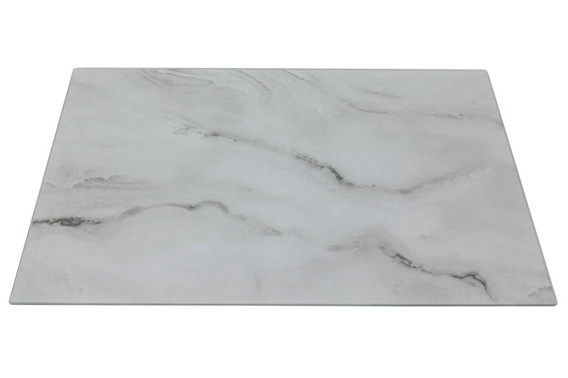 Glass Cutting Board by Clever Chef Non Slip Cutting Board is ShatterResistant Durable Stain Resistant Dishwasher Safe 12 x 1575 Glass Marble Pattern
