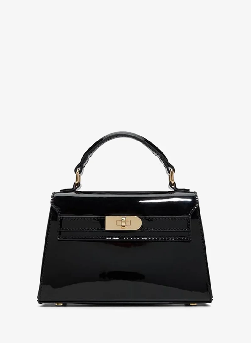 Josye Ladies Black Top Handle Bag