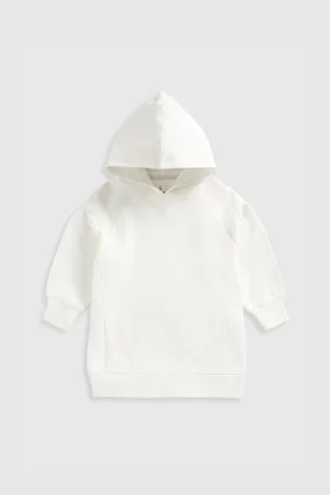 mothercare Cream Hoodie Sweat Dress