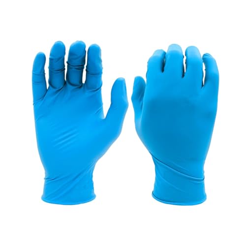 SHOWA 9905PF Sustainable EBT Latex-Free, Powder-Free, Nitrile Disposable Single Use Safety Gloves, 6 Mil, 11" Length, Medium (1 Box/50 Gloves) - Image 1