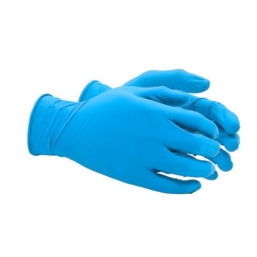 SHOWA 9905PF Sustainable EBT Latex-Free, Powder-Free, Nitrile Disposable Single Use Safety Gloves, 6 Mil, 11" Length, Medium (1 Box/50 Gloves) - Image 3