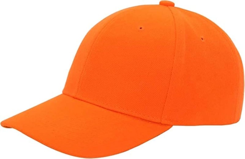 Be Unique Unisex Snapback Baseball Cap (Orange)- Fitted, One Size (Pack of 6)