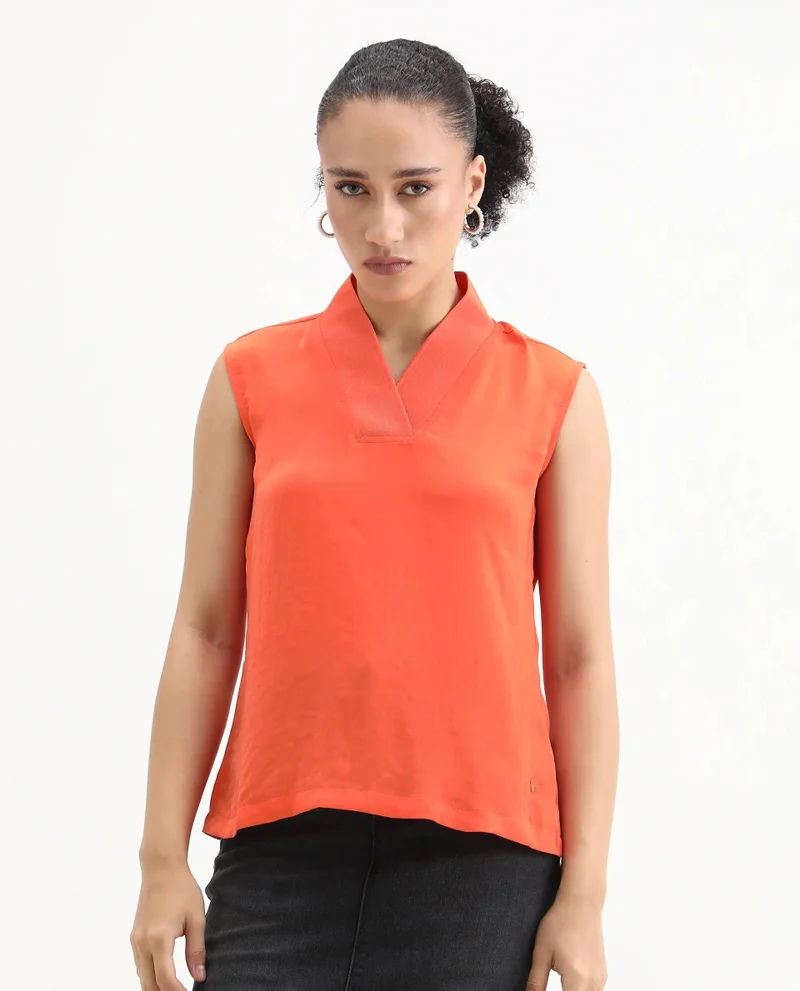 Rareism Women's Sleeveless Plain Top
