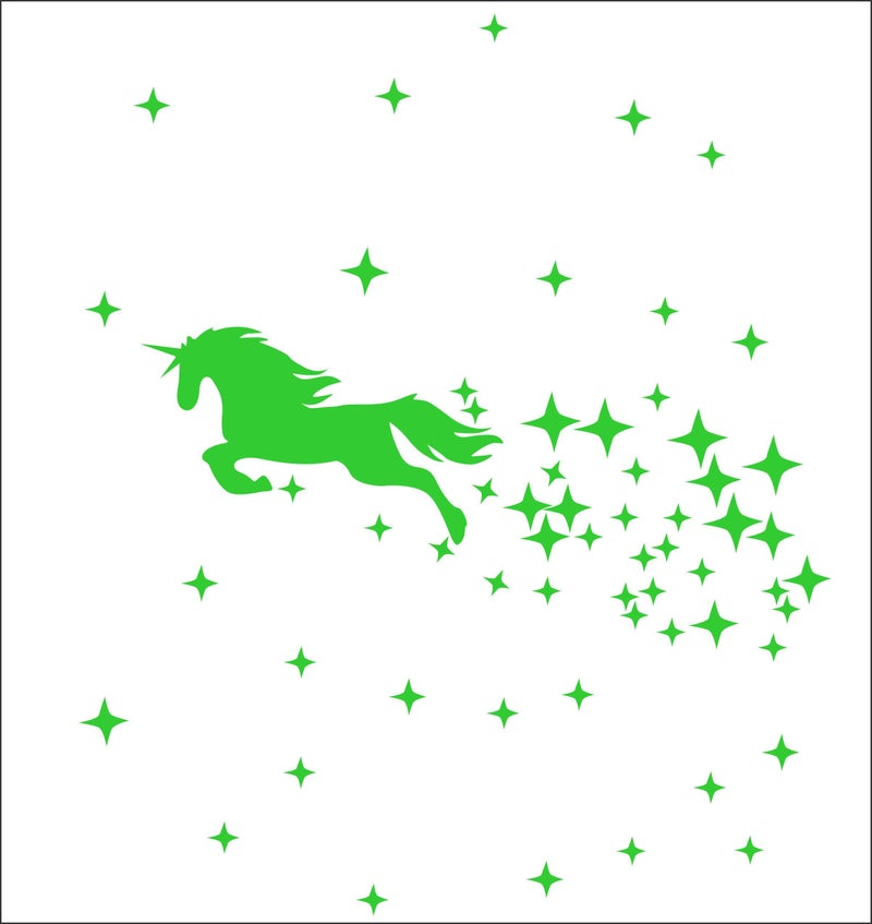 DreamKraft Flying Horse Night Glow Vinyl Wall Sticker (67 cm x 105 cm) - Image 3