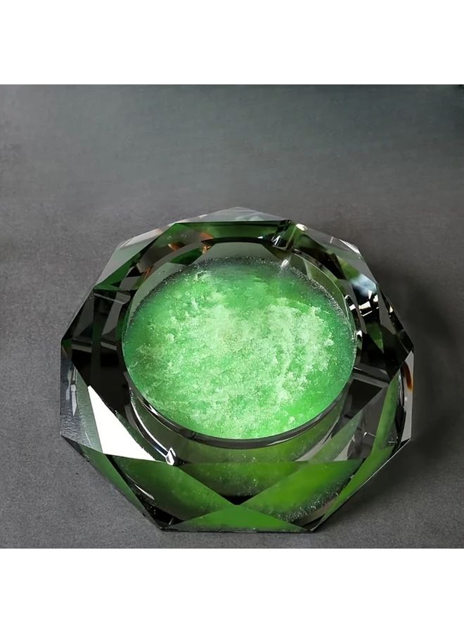 22 Pcs Jasmine Green White Charcoal Ashtray Refillable Smoking Accessories With Activated Carbon Granules Leak Proof Design - Image 1