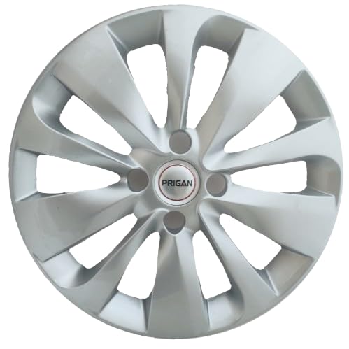 PRIGAN BALENO 15 Inch Wheel Cover Silver Only for Baleno 15 Inch Wheel (Set of 4 Pcs) (Press Fitting) Model- BALENO Silver 15 - Image 1