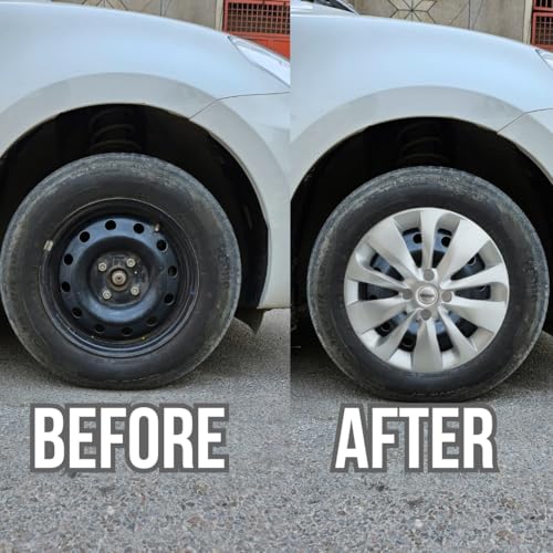 PRIGAN BALENO 15 Inch Wheel Cover Silver Only for Baleno 15 Inch Wheel (Set of 4 Pcs) (Press Fitting) Model- BALENO Silver 15 - Image 3