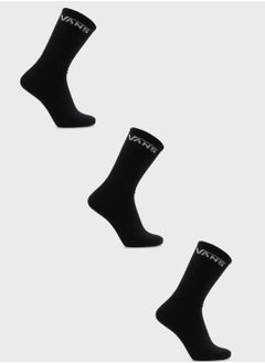 VANS 3 Pack Essential Crew Socks  - Image 1