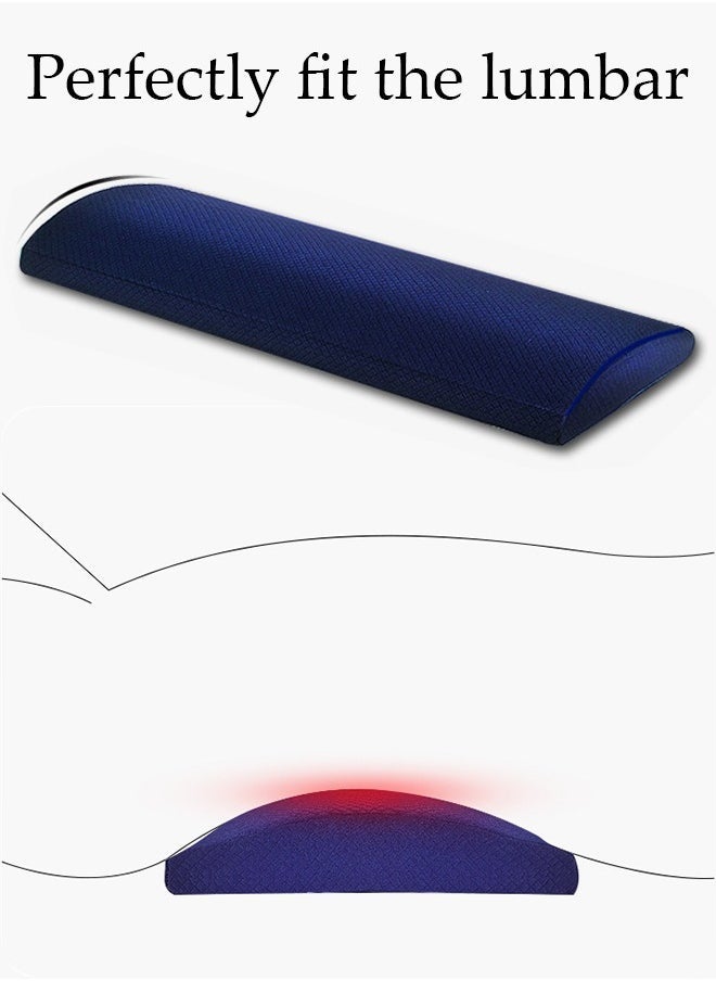Arabest - Lumbar Support Pillow for Sleeping Memory Foam Back Waist Cushion for Low Back Pain Relief, Back Support Pillow Sleeping, Bed and Chair - Image 1