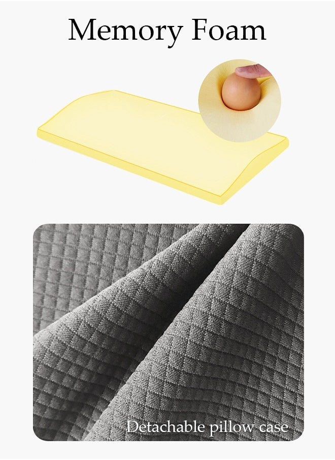 Arabest - Lumbar Support Pillow for Sleeping Memory Foam Back Waist Cushion for Low Back Pain Relief, Back Support Pillow Sleeping, Bed and Chair - Image 1