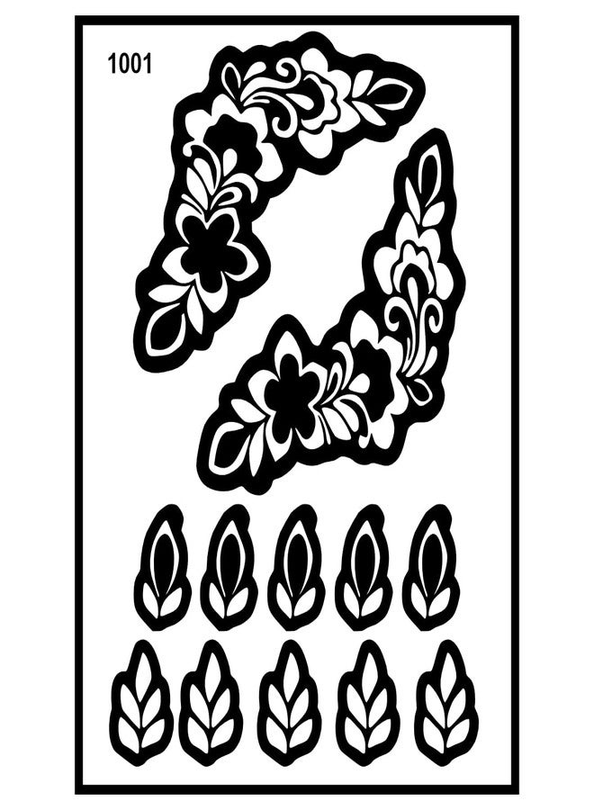 ORDERSHOCK Stylish Finger Mehndi Stencil Sticker for Quick Design - Image 1