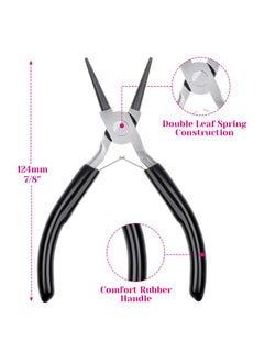 cridoz Jewelry Pliers Cridoz Beading Pliers Set With Needle Nose Pliers Round Nose Pliers And Wire Cutter For Jewelry Making Beading Repair Supplies And Crafting (Set Of 3)  - Image 4