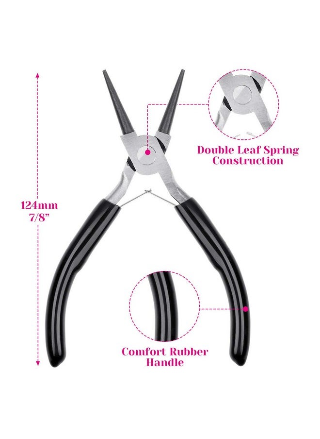 cridoz - Jewelry Pliers Cridoz Beading Pliers Set With Needle Nose Pliers Round Nose Pliers And Wire Cutter For Jewelry Making Beading Repair Supplies And Crafting (Set Of 3) - Image 1