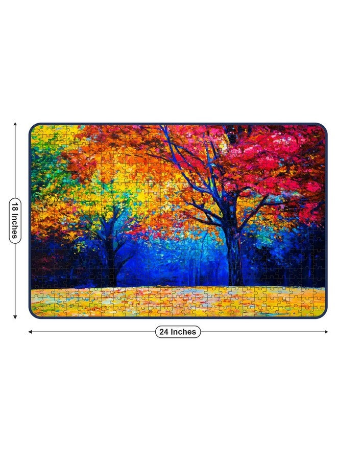Webby Colourful Autumn Trees Painting Jigsaw Puzzle, 500 Pieces - Image 5