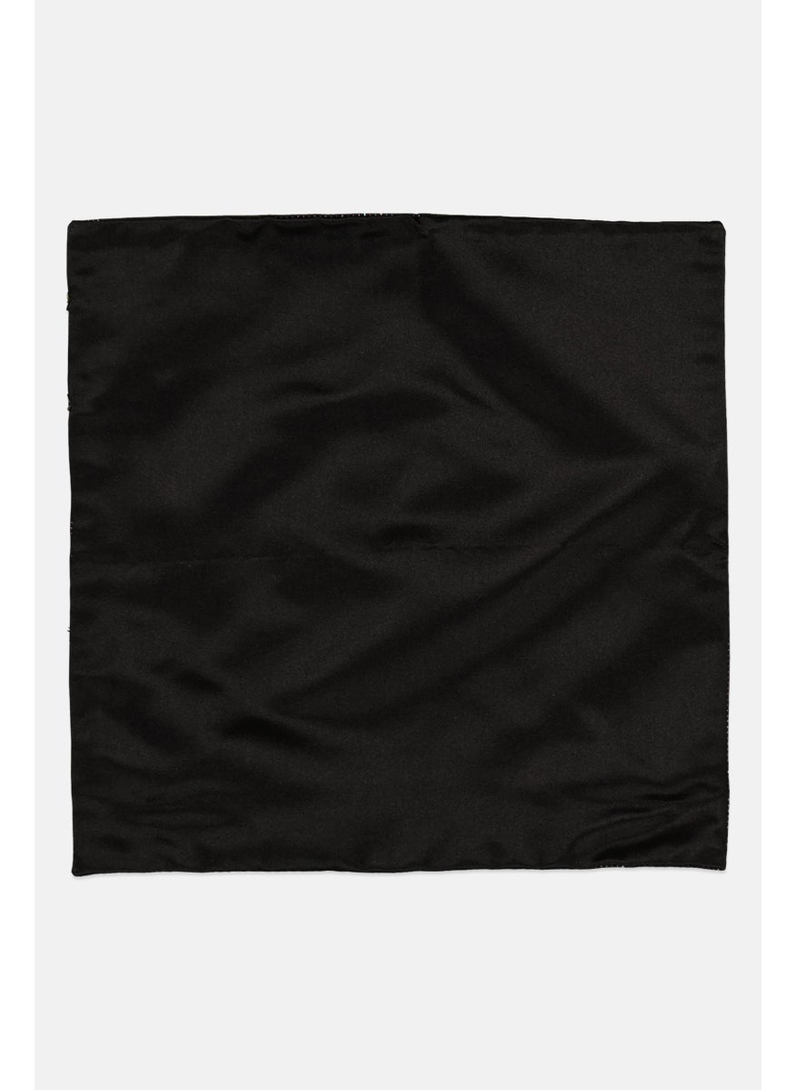 EMPORIO ARMANI Men Micro Dot Handkerchiefs 25 H x 25 L cm, Black  - Image 2