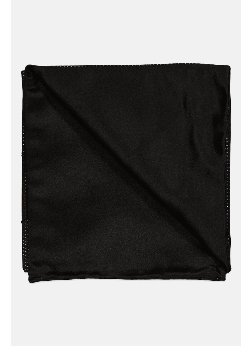 EMPORIO ARMANI Men Micro Dot Handkerchiefs 25 H x 25 L cm, Black  - Image 3