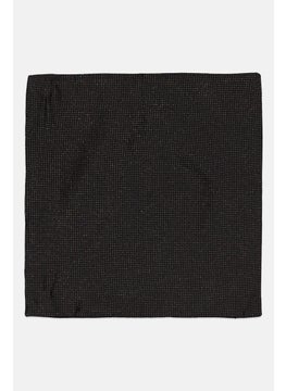 EMPORIO ARMANI Men Micro Dot Handkerchiefs 25 H x 25 L cm, Black  - Image 1