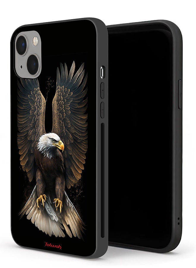 Tolwak Apple iPhone 13 Protective Case Eagle Spread Wings - Image 1
