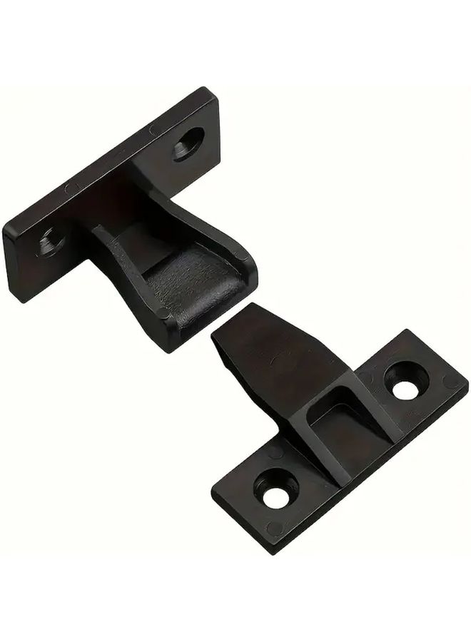 50Pcs Black Plastic Push In Base Fixing Parts With Screws For Furniture Cabinet Wardrobe Boards - Image 3