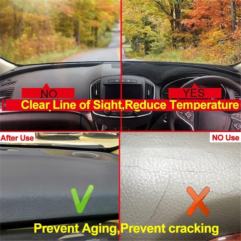 QASULER Car Dashboard Cover for Insight II (2009-2014) - Image 5